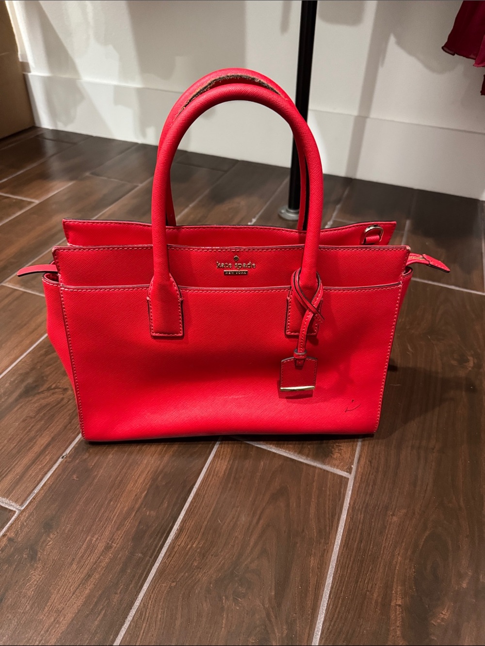 kate spade Red Structured Leather Satchel